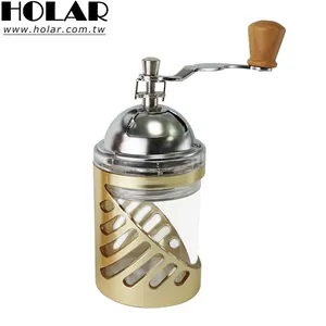 Holar手動コーヒーグラインダーステンレス製アクリル製