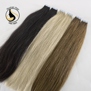 Venta al por mayor de alta calidad de doble dibujado ruso Remy Virgen cutícula alineados extensiones de cabello Vietnam cabello humano Color negro natural - Product Image 5