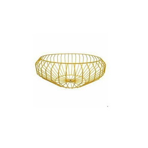 Panier de fruits en métal décoratif artisanal Design moderne fer forgé enduit rouge et jaune de qualité supérieure - Product Image 2