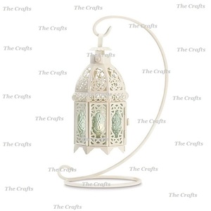 Linterna colgante de hierro y vidrio, linterna de tamaño y forma personalizados para iluminación y decoración de bodas - Product Image 3