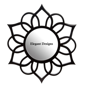 White Color Leaf Design Wall Mirror Eco Friendly Handmade Best Mirror Premium Quality Wholesale Vintage Wall Hanging Mirror - Product Image 4