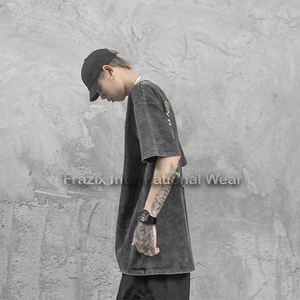 Camiseta unisex con lavado ácido para hombre, diseño personalizado con logotipo para deportes de verano y ropa de gimnasio, ropa deportiva para hombre - Product Image 5