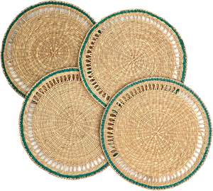 Wholesales High Quality Natural Round <b>Seagrass</b> <b>Placemats</b> Wicker Woven for Dining Table From Vietnam - Product Image 1