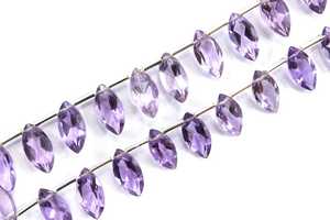 30 pièces AAA Grade Naturel Rose Améthyste Facettes Marquise Forme Pierre Coupe Perles Impressionnant Qualité Minuscules Briolette Perles - Product Image 6