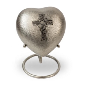 Best Selling High Quality Metallic Heart Shaped <b>Small</b> Keepsakes Cremation <b>Urn</b> <b>For</b> <b>Human</b> <b>Ashes</b>/Funeral Supplies - Product Image 5