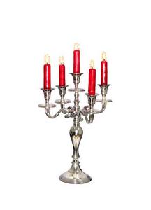 เชิงเทียนโลหะสำหรับตกแต่ง,เชิงเทียน9แขนสำหรับงานแต่งงานและคริสต์มาสใช้สำหรับตกแต่ง - Product Image 5