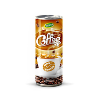 Oem/Odm Vietnamese Zwarte Koffiedrank 250Ml Slank Blikje Op Smaak Gebracht Met Vruchtensap, Suikermelk Voor Frisdranken