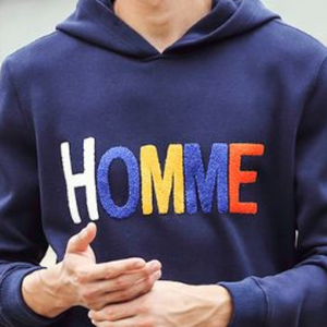 Processing and Customization of New Men's <b>Towel</b> Embroidery Hoodie Loose and Mature Style Solid Color Men <b>Hoodies</b> - Product Image 4