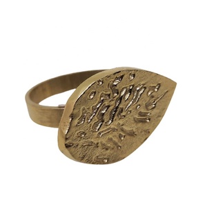 ที่ใส่แหวนผ้าเช็ดปากทองเหลืองตกแต่งโต๊ะชุบนิกเกิลทำด้วยมือ - Product Image 4