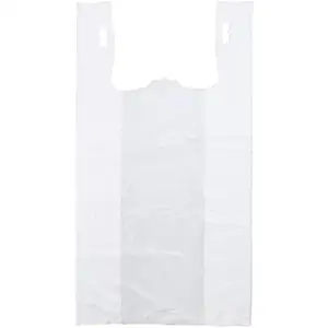 Plastic Bags SUMMER DISCOUNT Printed Customized Factory Wholesale Cheap WHITE PLAIN SHOPPING BAGS