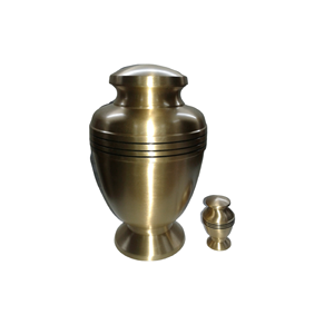 Urnes de crémation en métal massif au design élégant Urnes funéraires en laiton poli brillant pour la décoration funéraire - Product Image 3