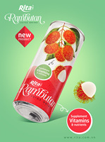Best Verkopende Rambutansap 330 Ml Alu Kan Gezonde Drank Van Het Type Vietnam Puree Vervaardigd Door Topbedrijven