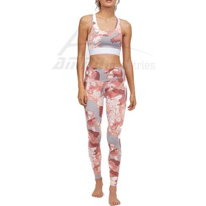 Ropa de gimnasia personalizada para mujer, juego de yoga, el mejor material, juego de yoga por sublimación - Product Image 4