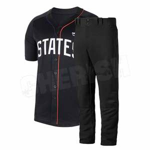 Uniforme de béisbol con parche bordado para hombre, jersey de béisbol de tono lento, sublimado, personalizado - Product Image 1
