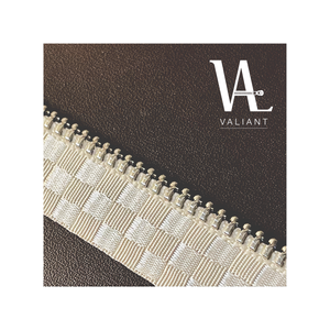 Glissière et ruban avec Logo personnalisé, dents métalliques argentées brillantes, ouvertes/fermeture éclair métallique - Product Image 4