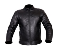 Jaket Kulit Sapi Motor Pria Balap Cafe Racer Bernapas Tahan Angin Anti Api Anti-UV Logo Kustom 2025 Fashion