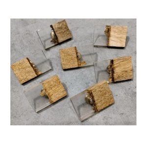 Perilla de madera de resina transparente de alta calidad, tiradores de tocador de acrílico transparente, tiradores de puerta de armario para dormitorio, Hotel, cocina, cajones de baño - Product Image 3