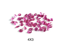 Vivaaz 4x3 Pierre précieuse rubis rouge naturel AAA+ de haute qualité certifiée IGI, taille ovale facettée, calibrée, traitée thermiquement, Birmanie 100%
