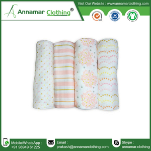 New Design Cotton Muslin Swaddle Blankets - Product Image 4