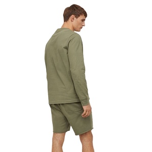 Summer <b>Tracksuit</b> Customized Vintage Washed Summer Jersey Sweatshirt And Shorts <b>Tracksuit</b> Men Wear - Product Image 6