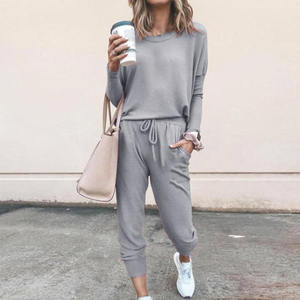 Venta al por mayor de las mujeres de alta venta de logotipo personalizado de gran tamaño de 2 piezas de secado rápido chándal de lana de estilo sostenible chándales femeninos - Product Image 5