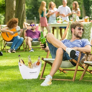 Cubo enfriador de champán Premium personalizable, Enfriador de cerveza, cubo de hielo o almacenamiento portátil de botellas para Bar, Bar en casa y fiestas - Product Image 4