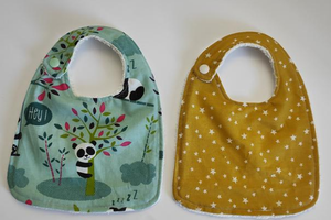 Nouveau design de bavoirs en gros fournisseur d'or 100% bavoirs bandana en coton biologique - Product Image 2