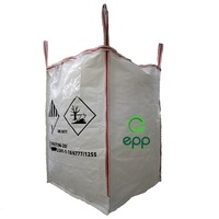 Sacs de conteneurs pour marchandises dangereuses en PP, format Jumbo, 1 tonne, 1m, respirants, facteur de sécurité 5:1