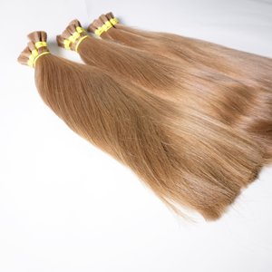 Extensions de cheveux naturels blonds russe, cheveux vierges sans traitement, vente en gros, 50 pièces - Product Image 2