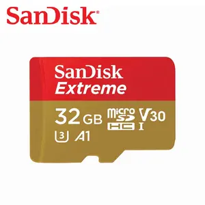 Двойной Флеш-накопитель SanDisk Micro SD карты с адаптером SD Extreme UHS-I A2 V30 C10 флэш-памяти TF карта, карта памяти Micro SD объемом до 32 gb 64GB 128 г 256 Гб 400 512 1 ТБ