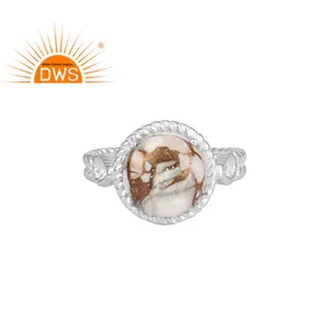 Natural Mojave How lite Gemstone Ring Jewelry Supplier Fine 925 Sterling Silver Handmade Statement Ring Jewelry Manufacturer