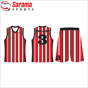 Maillot de basket-ball personnalisé respirant, grande taille, 100% polyester, unisexe, vêtements de sport pour adultes - Product Image 3