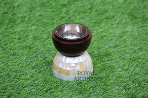 Indian Handmade Agarwood and Resin Burner with Mother of Pearl Inlay Scented <b>Sandalwood</b> Indoor Use Model New for Ramadan - Product Image 2