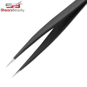Anti-Static Eyebrow Tweezers Makeup Curved Stainless Steel Eyelash Eyebrow Extension Tweezers Tools - Product Image 5