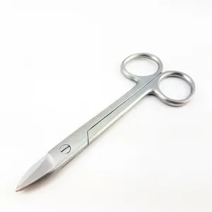 Stainless Steel Manicure Nail Scissors Cuticle Scissor Curved and Straight Blade Fancy Scissors
