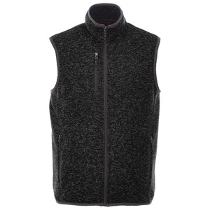 Nouvelle Collection d'hiver hommes solide col rabattu épais gilet mâle Polyester polaire chaud gilet sans manches veste pour l'hiver - Product Image 3