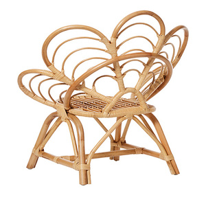 Silla pequeña de ratán hecha a mano para niños, muebles para sala de estar o guardería - Product Image 2