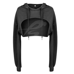 Camisetas de Manga Larga para Mujer, Marca PIHA SPORTS, Tejido Elástico de Poliéster/Algodón, Ecológicas, Elegantes, Estilo Punk, Hip Hop, Danza, Sexy - Product Image 1