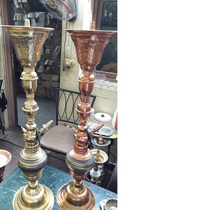 Chicha égyptienne en laiton givré de qualité supérieure avec tuyau unique - Product Image 3