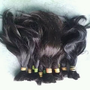 Extensions de cheveux humains indiens, 100% naturels, en vrac brute, non traités, meilleure qualité - Product Image 6