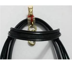 Brida de caballo de cuero genuino de alta calidad, banda para la frente con canal vacío y relleno de cuero de oveja supersuave - Product Image 4