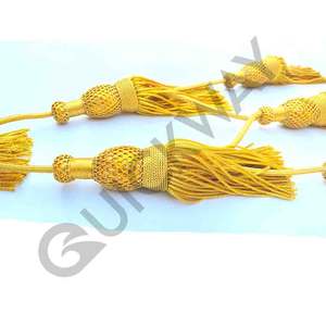 Cordón de cinctura personalizado de oro sólido, accesorio cómodo metálico y rayón para clérigos y clérigos - Product Image 2