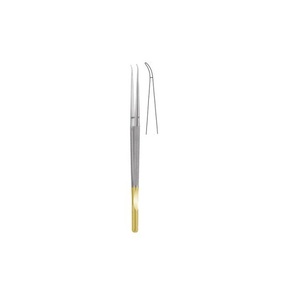 Diam-n-dust-Pinzas de microsutura curvada con contrapeso de acero inoxidable, 25 cm - 9 3/4" - Product Image 4
