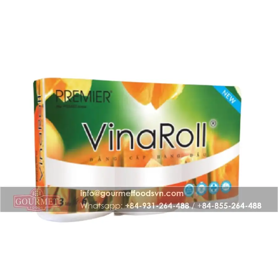 VinaRoll Non-Core Toiletten papier 3 Schichten Export aus Vietnam/Großhandel Toiletten papier