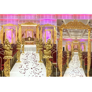 Mandap en bois de mariage de style designer, Mandap en bois de mariage hindou, Grand Mandap en bois de mariage Maharaja, Décoration d'événement en Angleterre - Product Image 1