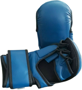 Vente en gros de gants MMA imprimés sur mesure poignées en cuir PU véritable doigts entiers antidérapants respirants emballage avec logo OEM pour l'extérieur - Product Image 5