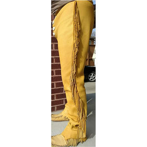 กางเกงสวมใส่กันหนาวสำหรับผู้ชาย,กางเกงหนังคาวบอยแบบสตรีททำตามสั่งขายส่ง - Product Image 2