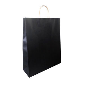 Sacs d'emballage en papier kraft de couleur personnalisée de haute qualité avec poignées impression offset pour les cadeaux au détail - Product Image 5