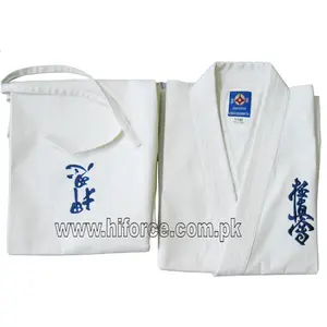 Yüksek kalite özel Logo Kyokushin Karate takım Kyokushinkai üniforma