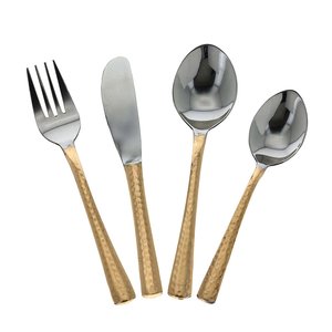 Restaurant <b>Cheap</b> Silver Flatware <b>Set</b> <b>Dinner</b> Spoons Forks and Knife Stainless Steel Cutlery - Product Image 6